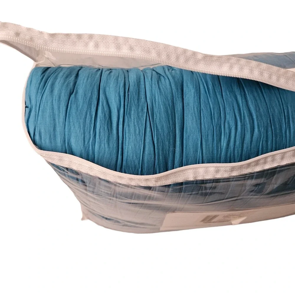 Twin Pickstitch Blue Quilt Bedding Ruched Feminine‎ Cottagecore Cotton Sky New